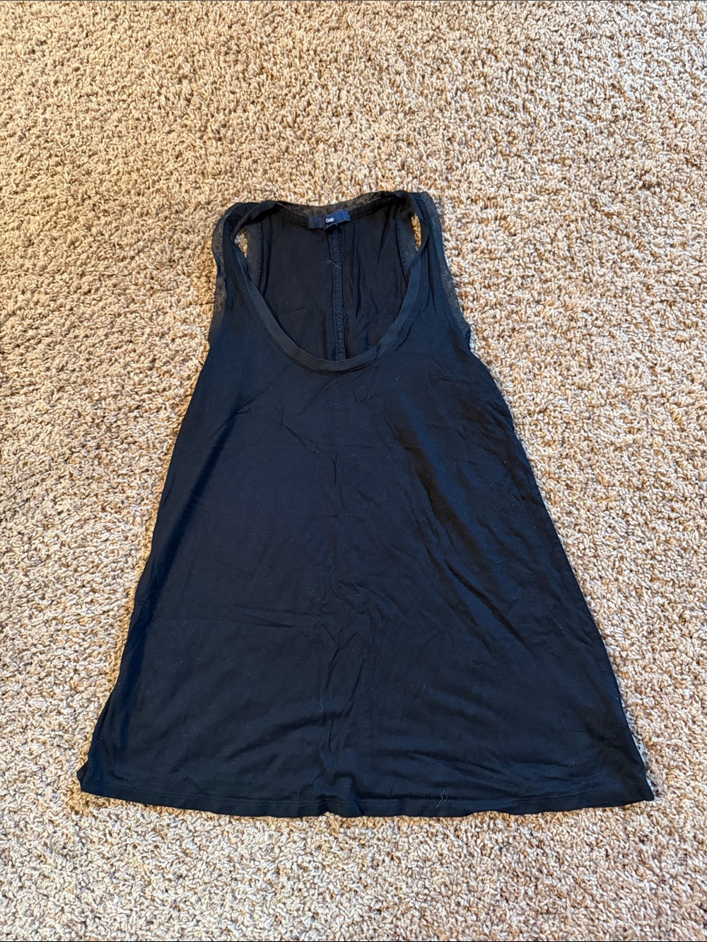 GAP Women's Black Racerback Tank Top